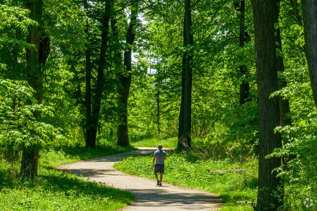 Located next to Forest View, visitors to Portage Woods can enjoy walking and hiking on natural surface trails.