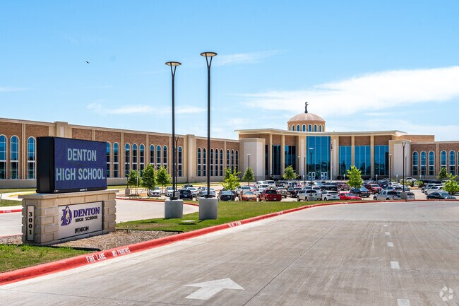 Denton High, in McKamy Evers, is graded an A- according to Niche.com.