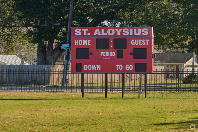 Sports are big in the south. Here at St. Aloysius school in Baton Rouge, LA football reigns.
