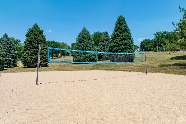 Piedmont Wycliffe residents enjoy sand volleyball and sunshine at nearby Cottonwood Park.