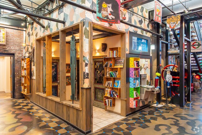 This library of art is surrounded by beautiful and thoughtful creations in Forty Fort.