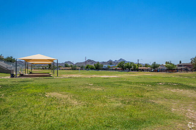 Open field at Sunnyslope Elementary School provides ample space for activities in Phoenix.