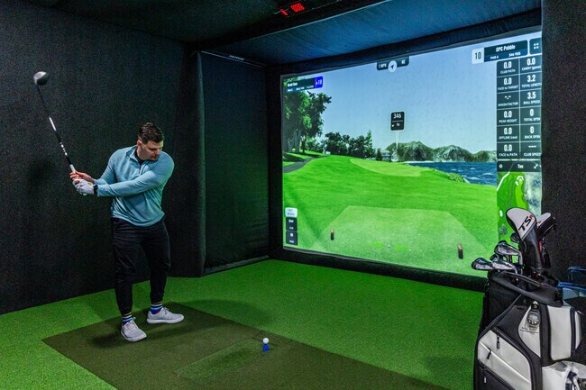 The Black Squirrel Golf Club in Goshen has an indoor golf simulator.