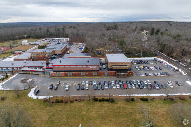 Main entrance at Scituate High School.