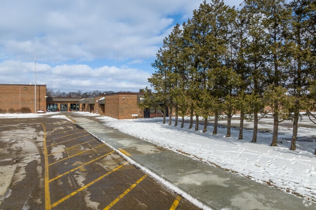 The drop off at Schwarzkoff Elementary School.
