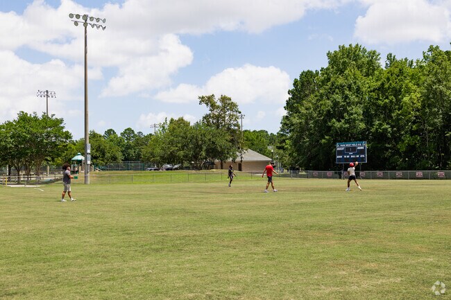 Kids can play football at Park West Recreation Fields.