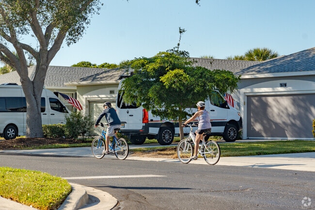 Many Venice Farms residents can be seen enjoying a bike ride around the residential areas.