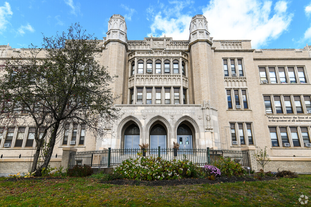 Nathanael Greene Middle School provides education in the neighborhood of 
Elmhurst.
