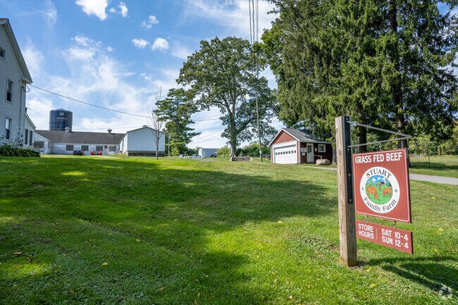 Stuart Family Farm sells local beef and eggs to Bridgewater residents.