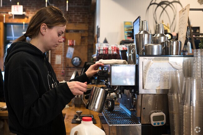 Millbury wakes up to the sound of Coffee machines.