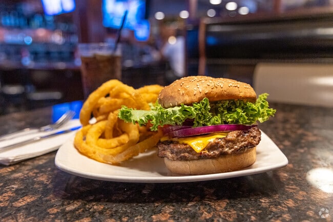 A tasty burger at The Boynton Restaurant on Salisbury Street.