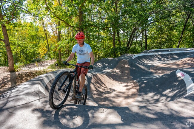 Baird Creek Trails includes a pump track for biking and outdoor recreation.