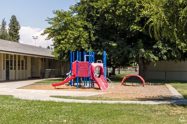 The kindergarten area at Vinland Elementary School in Fresno.