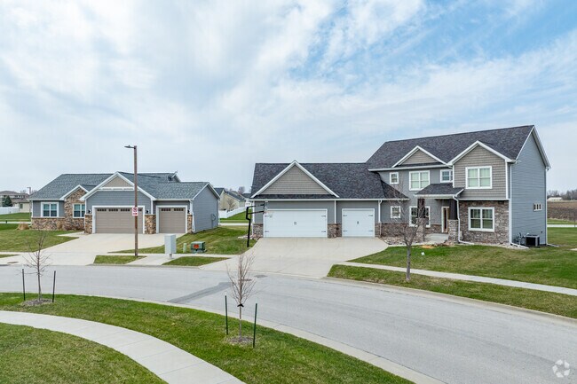 Most of Northridge Heights homes are larger new contemporary designs.