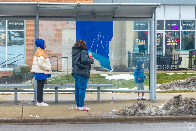 Public buses stop near Avondale Town Center provide transportation to and from Downtown Cincinnati.