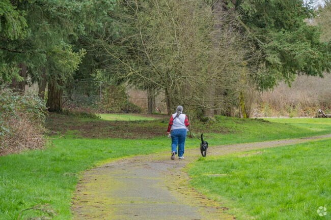 Walk your dog through Laruelwood Park in the center of the neighborhood.