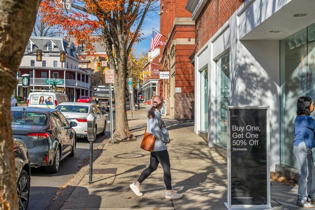 Doylestown is known for its walkable streets from residential streets to shopping or dining.