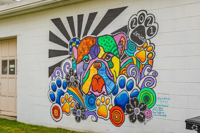 Community murals can be found near Alden's town center.