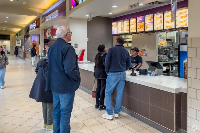 The nearby Freehold Raceway Mall has a full food court to break between shopping runs.