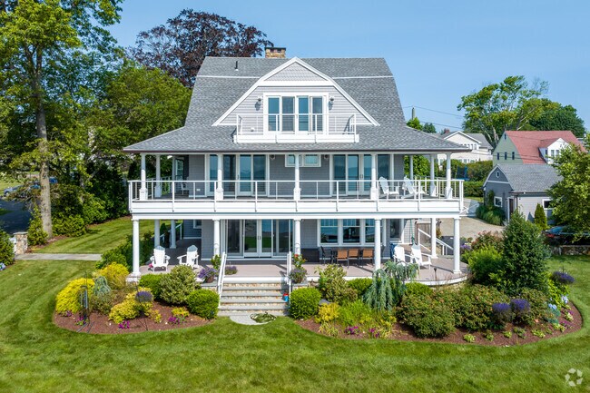 Beautiful beach homes with great views of the Long Island Sound are common in Woodmont.