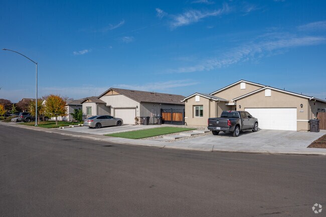 New stucco homes are available in Garden Acres near Stockton.