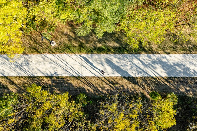 Coal Mine Trail runs north and south along the east edge of Muessel Grove Park.