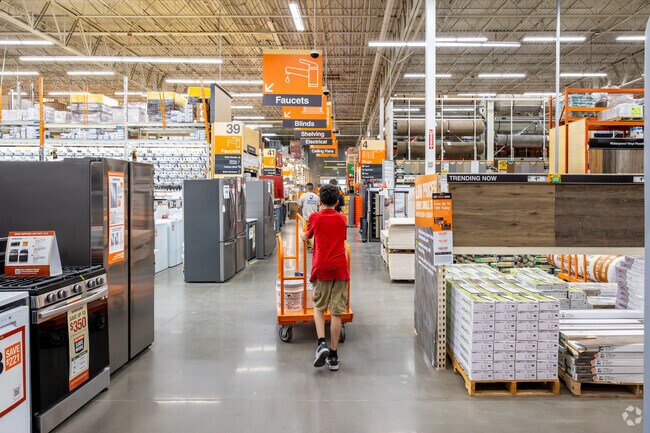 Home Depot is right around the corner for home improvement needs in the Oak Park neighborhood.