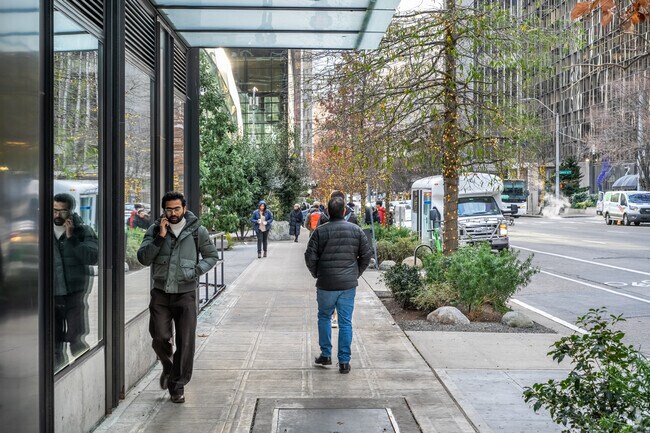 The Amazon Spheres and campus in South Lake Union are great places to walk and dine.
