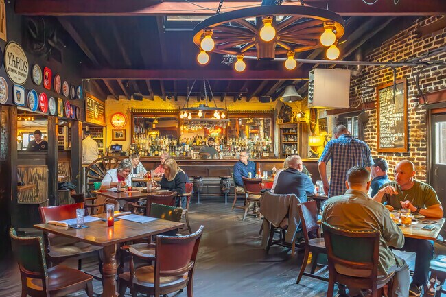 The Horse Inn in East Side offers refined, globally inspired pub grub and a speakeasy vibe.