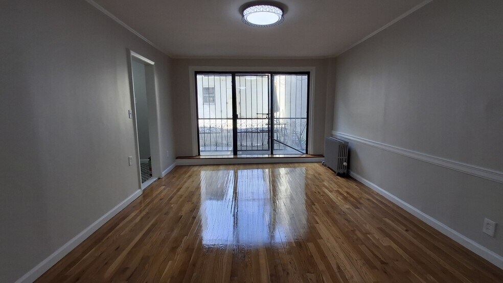 Living room view towards yard