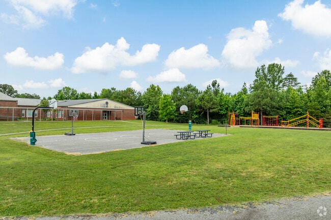 Students enjoy time and exercise outdoors at Edward D. Sadler, Jr. Elementary School.
