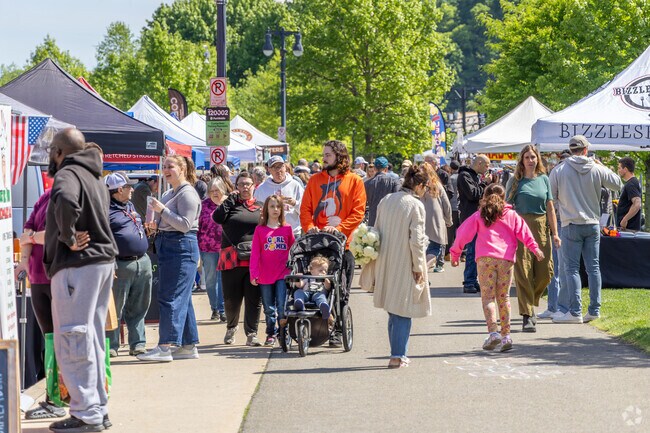 Residents flock to the Easton Farmers' Market May through December.