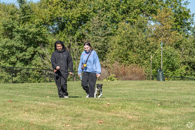 Enjoy a brisk morning walk with your dog at River Bend Community Park.