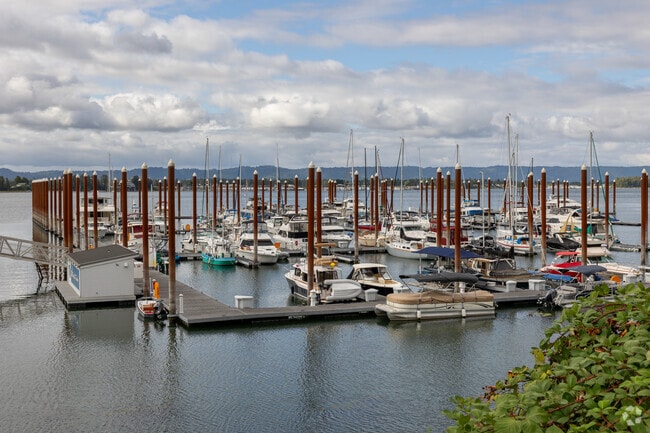 Riverview residents can dock their boats at the Tidewater Cove Marina.