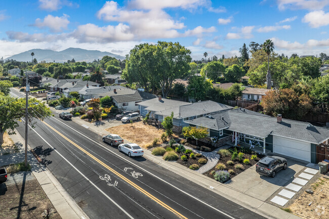 A charming row of mid-century homes lines the streets of Holbrook Heights.
