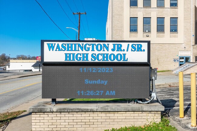 Students may attend Washington Junior Senior High School.