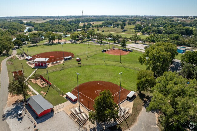 Baseball fields are available for league play at Kingman City Park.