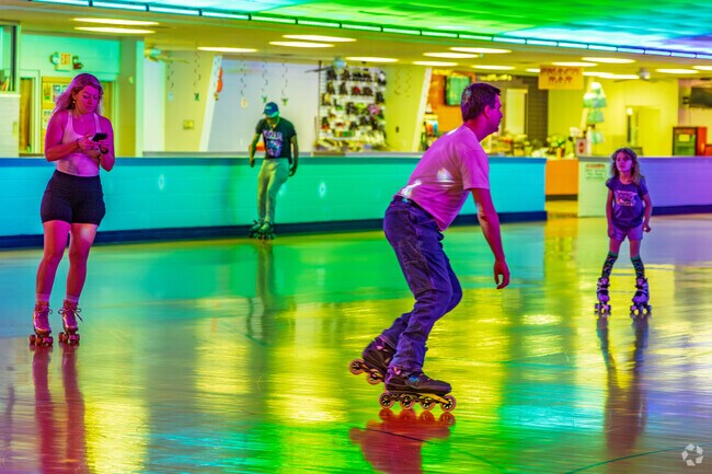 The Round-A-Bout Skating Center in Seventy-First welcomes traditional skates as well as blade skates, providing options for various skating preferences.