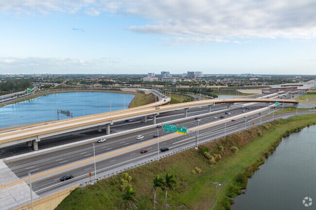 Highway 836 and 826 are bordering Doral City.