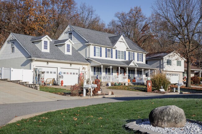A new home with colonial influences in West Mountain, PA.