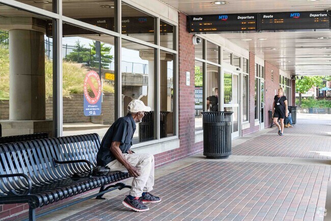 Buses provide transportation for Bolten Field residents to navigate around the Champaign area.