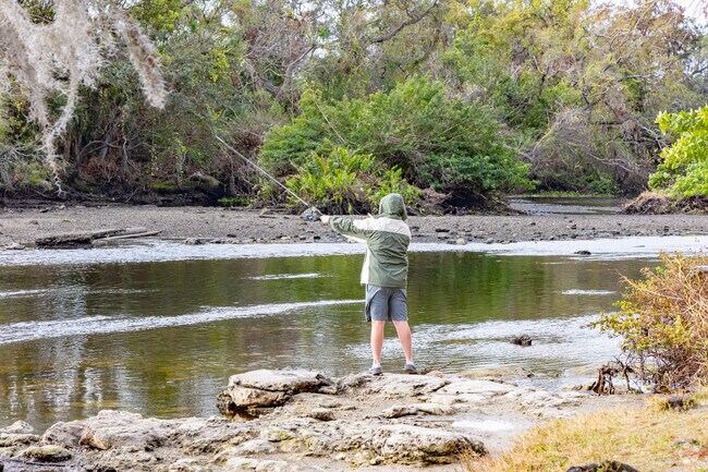 Fishing in the waterways is a favorite way to spend the day for some Temple Crest residents.