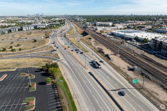 Santa Fe Ave is the fastest way to Downtown Denver from Bates-Logan Park.