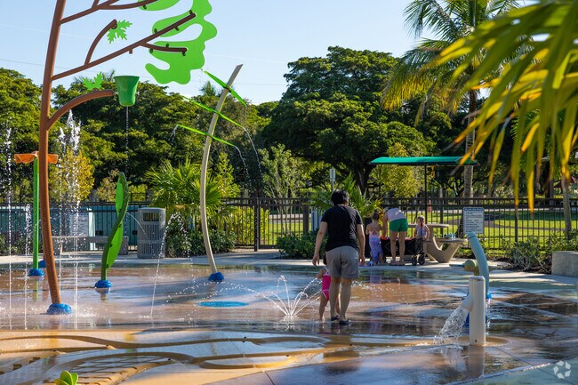 Welleby Park has offers a splash zone for kids near Springtree Lakes.