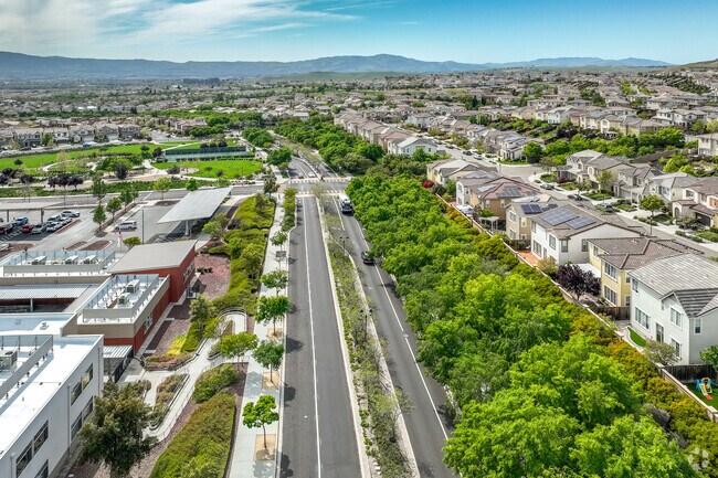 Positano Parkway is the bridge between the subdivisions that make up the neighborhood and the rest of the city.