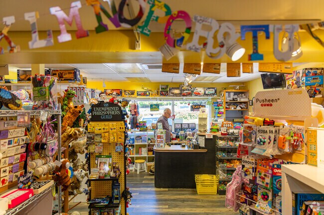 Shananigans Toy Shop has a large selection of toys, games, and gifts for people of all ages.