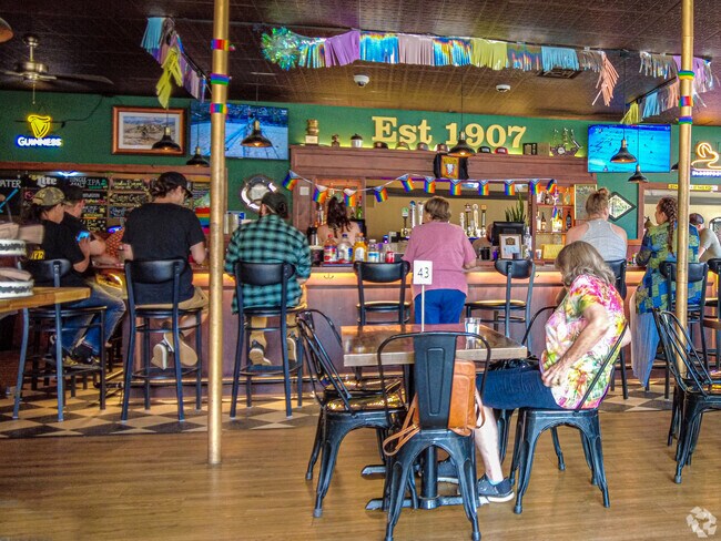 Gold Bar has a great vibe and friendly staff.