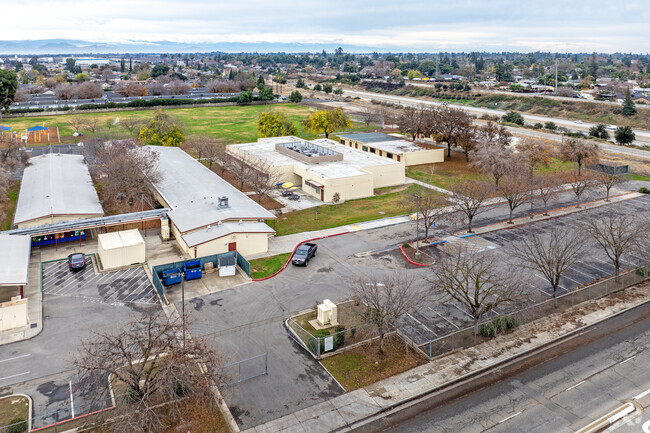 The entrance to Turner Elementary School in Fresno.