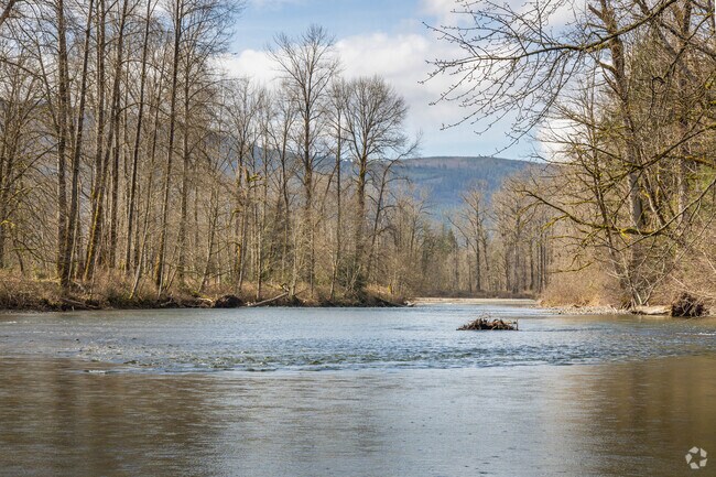 Three Forks Natural Area has space for Riverpoint residents to fish on the Snoqualmie River.