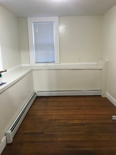 Bedroom can fit a king size bed, a side table and a good tv across the room